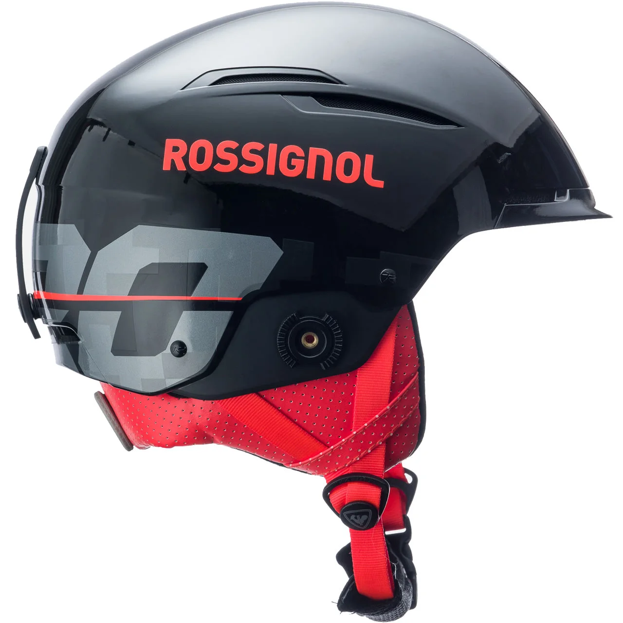 Rossignol Hero Slalom Impacts Black With Chinguard - immagine 2