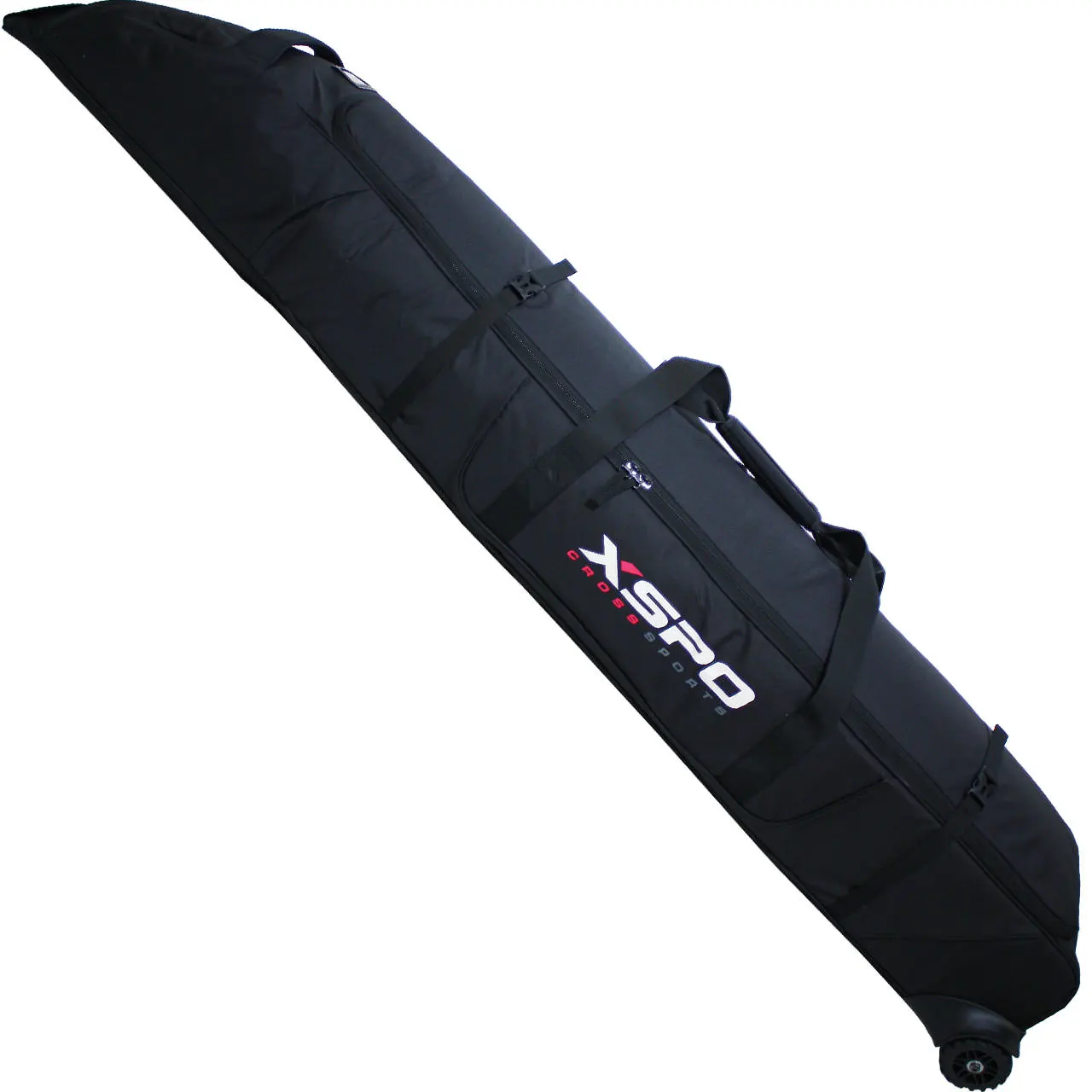 XSPO Magnum Skibag Padded Wheeled 2 Pair 160/187 Cm Black