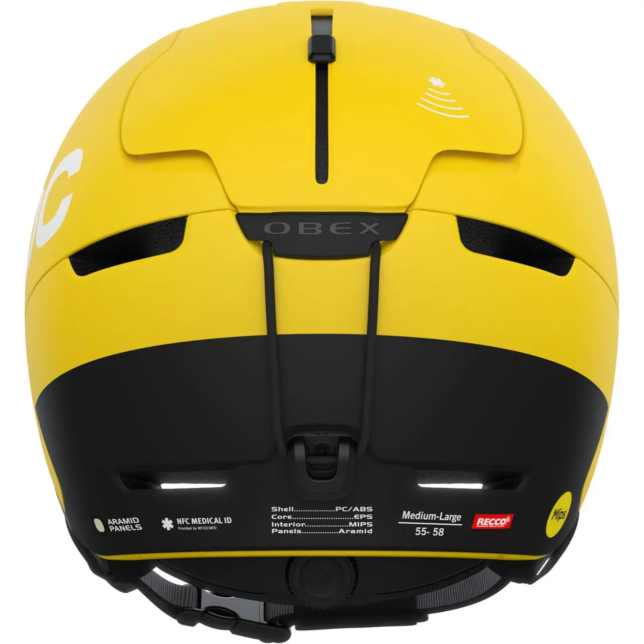 POC Obex BC Mips Aventurine Yellow Matt - immagine 3