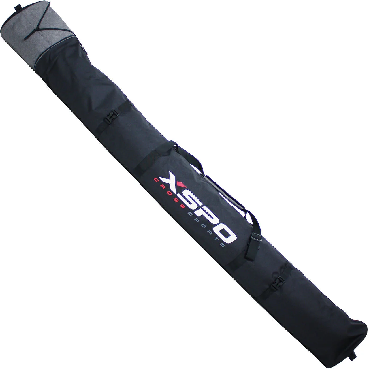 XSPO Skibag Alpine Deluxe Vario 1 Pair 175/195 Cm Black/grey